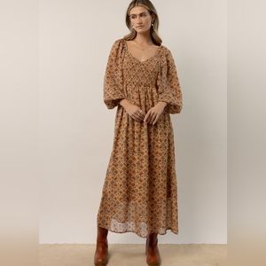 NWT Bohme Folksy Floral Maxi dress XL